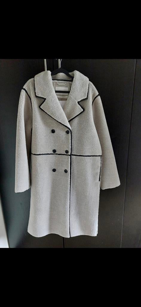 YAYA mantel teddy jas nieuw maat 42, Kleding | Dames, Jassen | Winter, Ophalen of Verzenden, Nieuw, Maat 42/44 (L), Beige