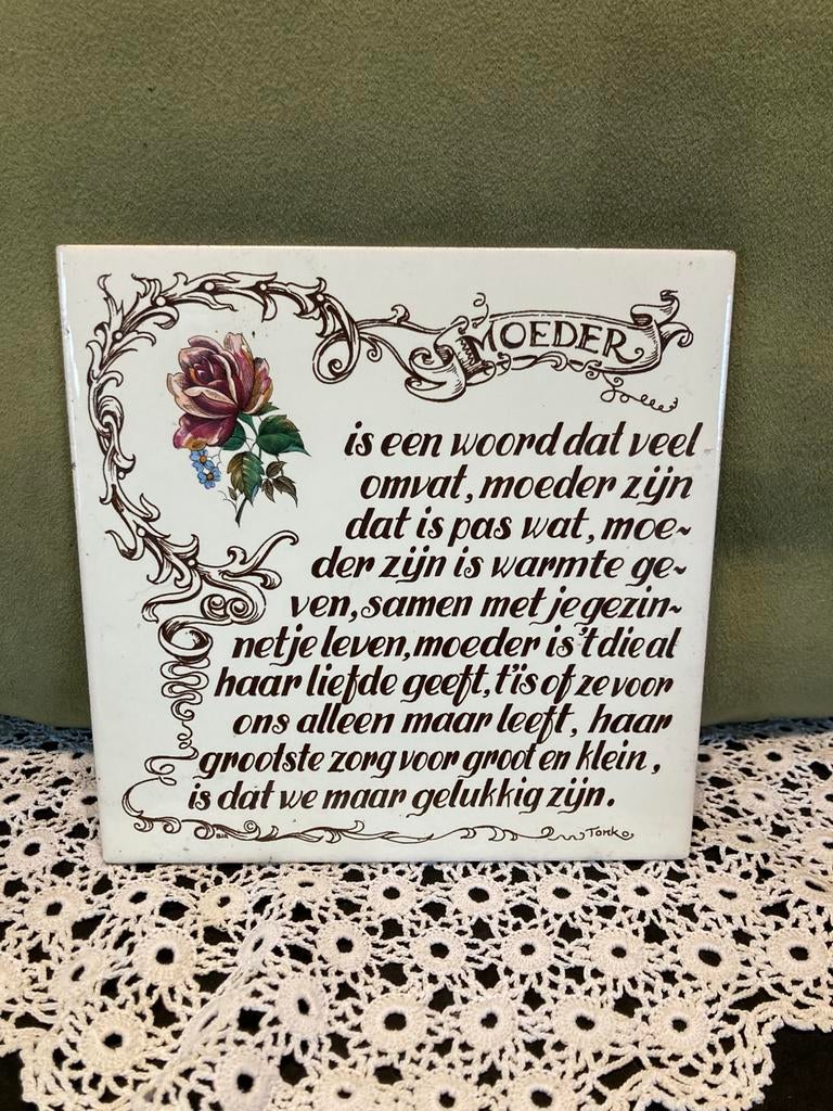 Tegelspreuk Moeder (120226), Ophalen of Verzenden