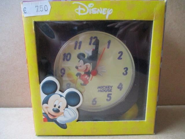 adv9783 mickey wekker 6, Ophalen, Mickey Mouse, Zo goed als nieuw, Overige typen