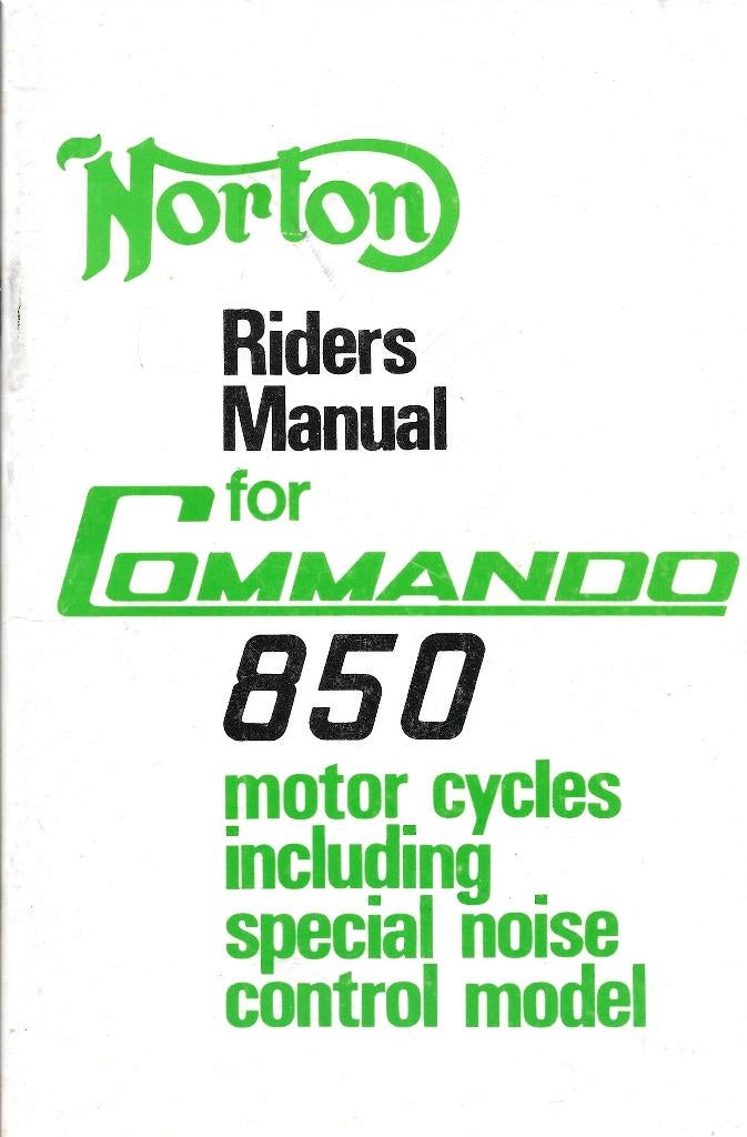 NORTON Riders Manual, Verzenden, Overige merken