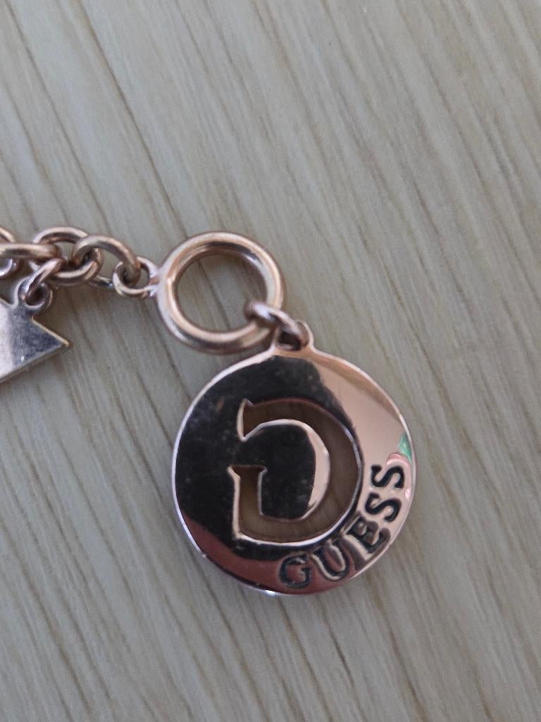 Guess ketting, Ophalen of Verzenden, Gebruikt, Zilver, Zilver