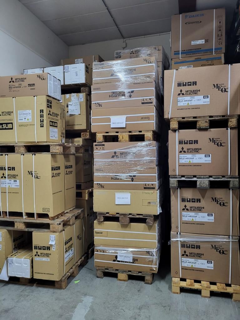 mitsubishi electric en Daikin.2.5, 3.5 en 5 kw  r32 !, Witgoed en Apparatuur, Airco's, Nieuw, Ophalen of Verzenden