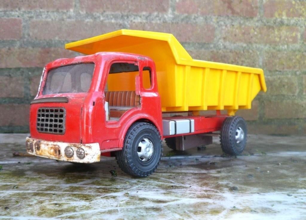 Joustra Berliet GAK kiepwagen 1/20 onderdelen restauratie., Antiek en Kunst, Antiek | Speelgoed, Ophalen of Verzenden