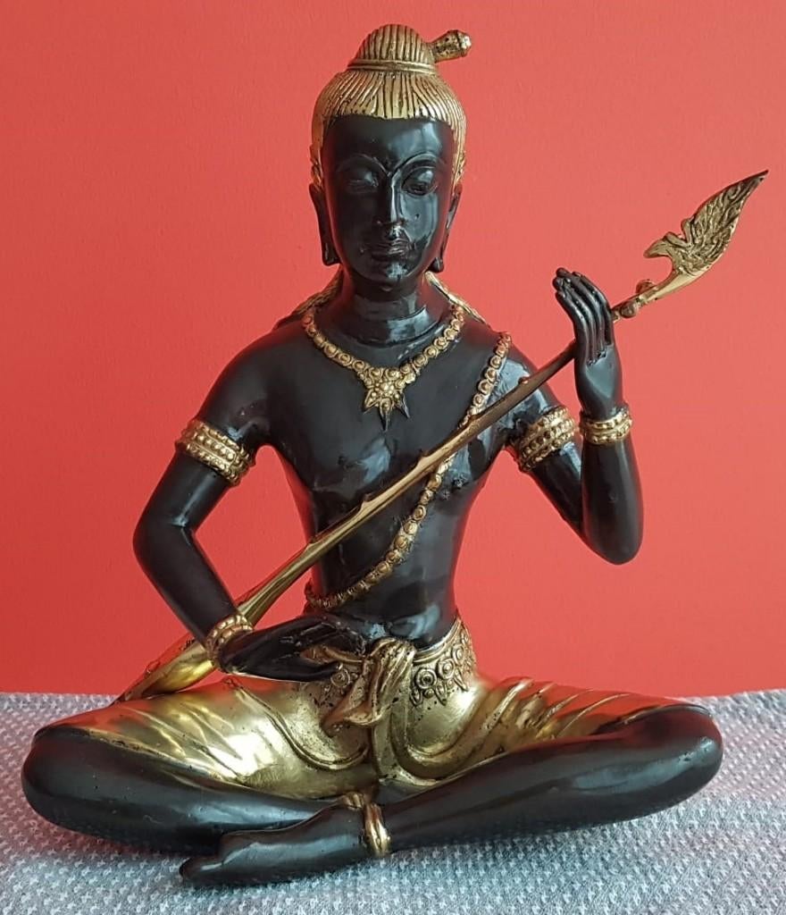 Prachtig Thais beeld van de muzikant, Ophalen of Verzenden