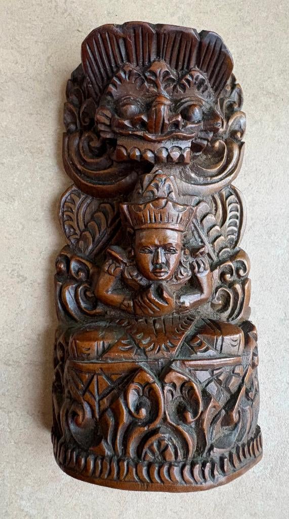 Prachtig houtsnijwerk uit Bali, Ophalen of Verzenden