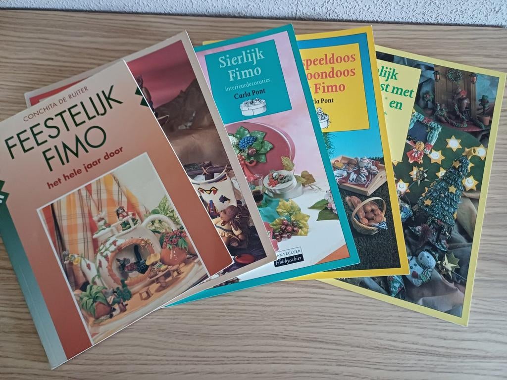 5 Hobbyboeken fimo, Ophalen of Verzenden, Gelezen, Overige onderwerpen