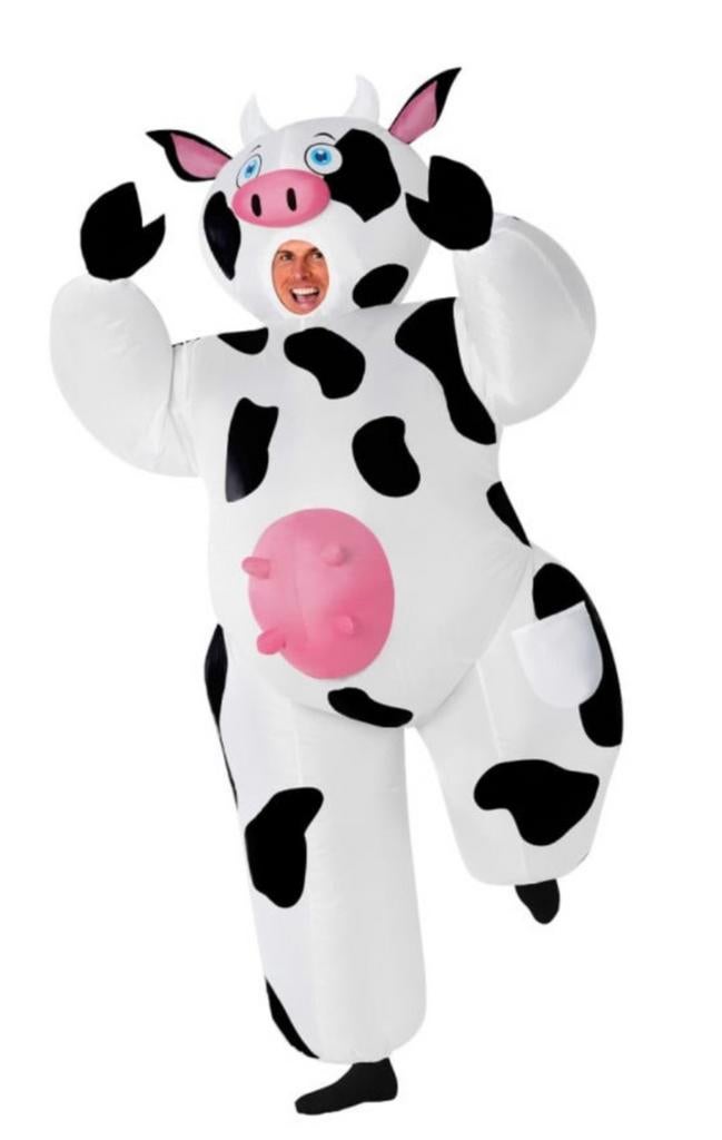 Opblaaspak koe volwassenen, Ophalen of Verzenden, Zo goed als nieuw