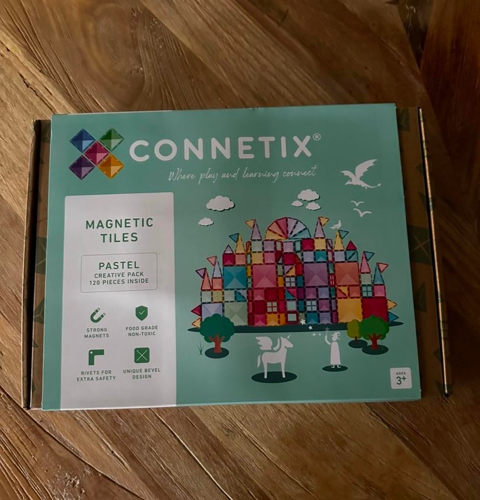 Connetix Pastel Creative pack - 120 Magnetic bouwstenen, Ophalen of Verzenden, Nieuw