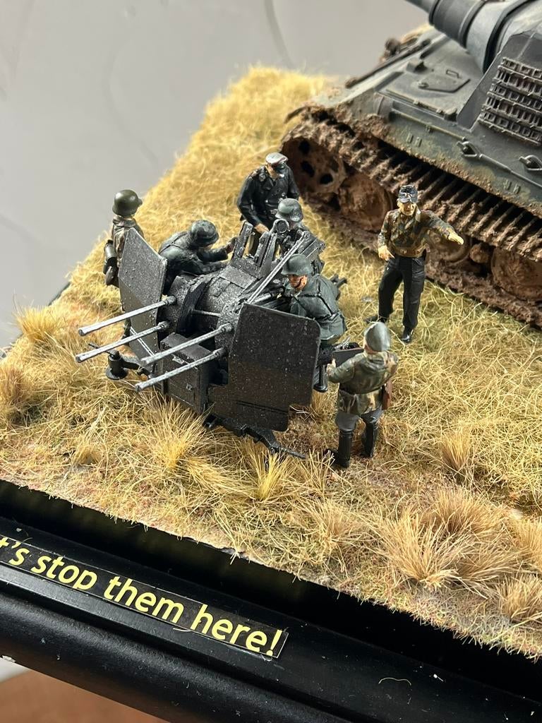 Diorama Wo2 1/35, Hobby en Vrije tijd, Modelbouw | Figuren en Diorama's, Ophalen of Verzenden, Zo goed als nieuw, 1:35 tot 1:50