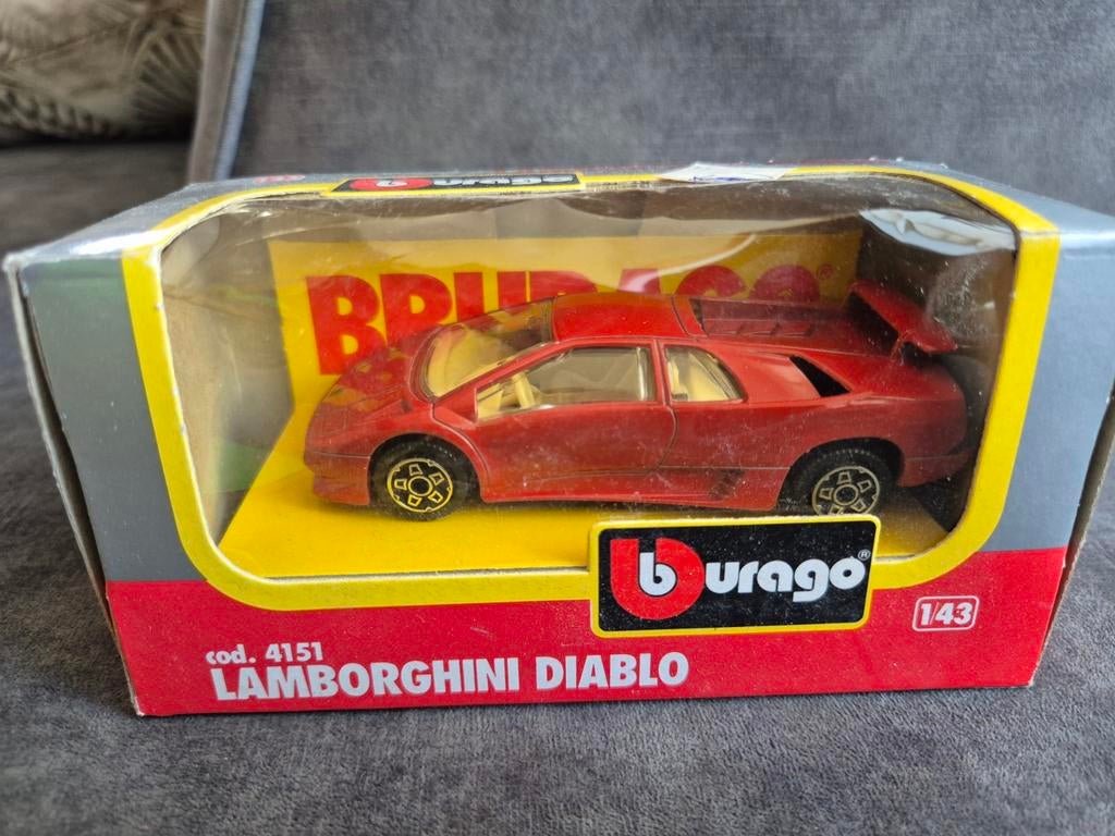 Bburago Lamborghini Diablo, Ophalen of Verzenden, Zo goed als nieuw, Auto, Overige merken