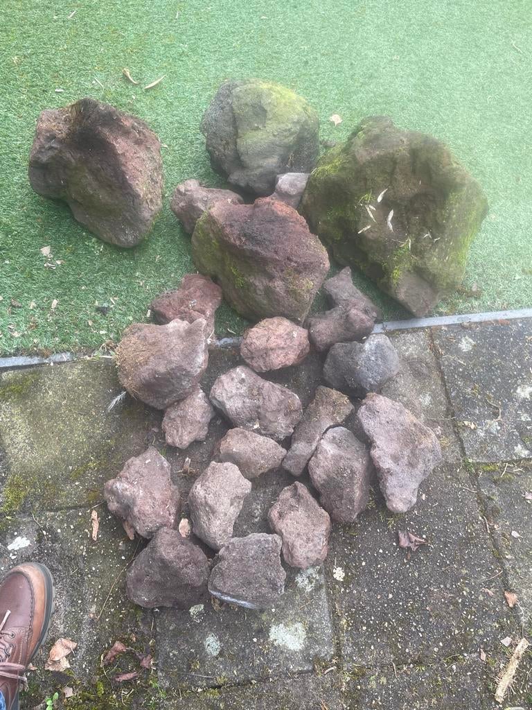 Lava stenen voor tuin upgrade - verschillend in grootte, Tuin en Terras, Grind, Keien en Split, Gebruikt, Kei, Bruin, Lava, Ophalen of Verzenden