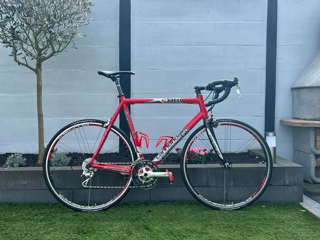 Cannondale Caad Saeco racefiets Campagnolo Veloce 3x10 60cm, 28 inch, Gebruikt, Heren, Aluminium