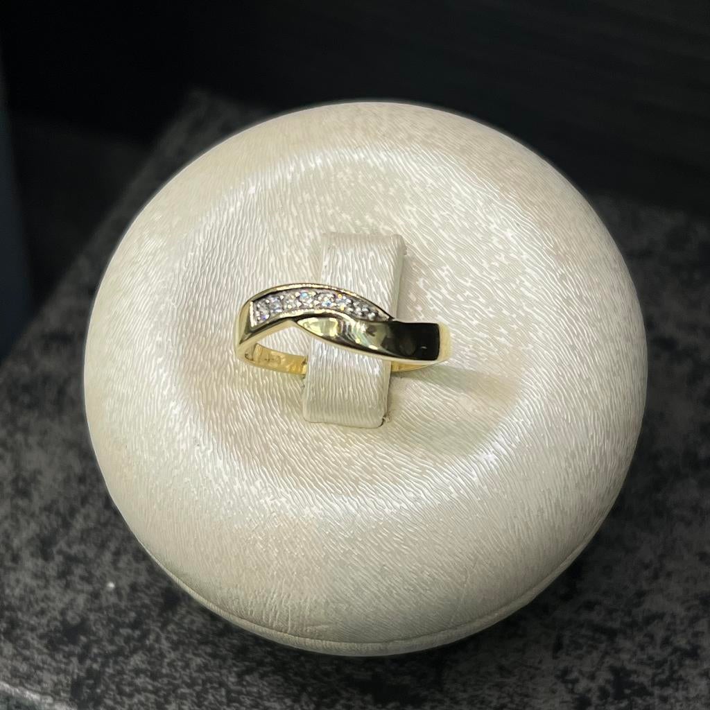 14 karaat gouden ring prachtig model, Ophalen of Verzenden, Nieuw, Goud, Dame