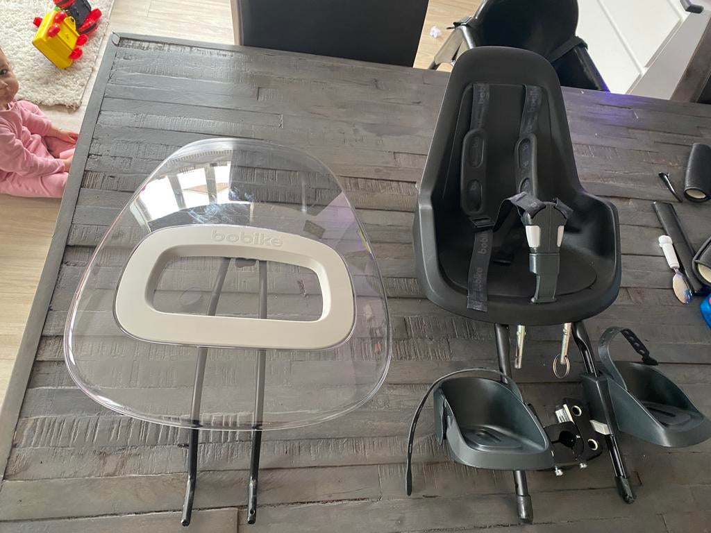 Voorzitje met windscherm, Fietsen en Brommers, Ophalen of Verzenden, Gebruikt