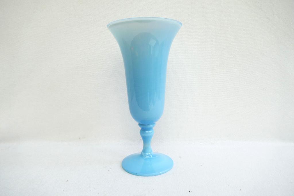 Empoli - vaas - blauw opaal - jaren 60/70 Italië, Ophalen
