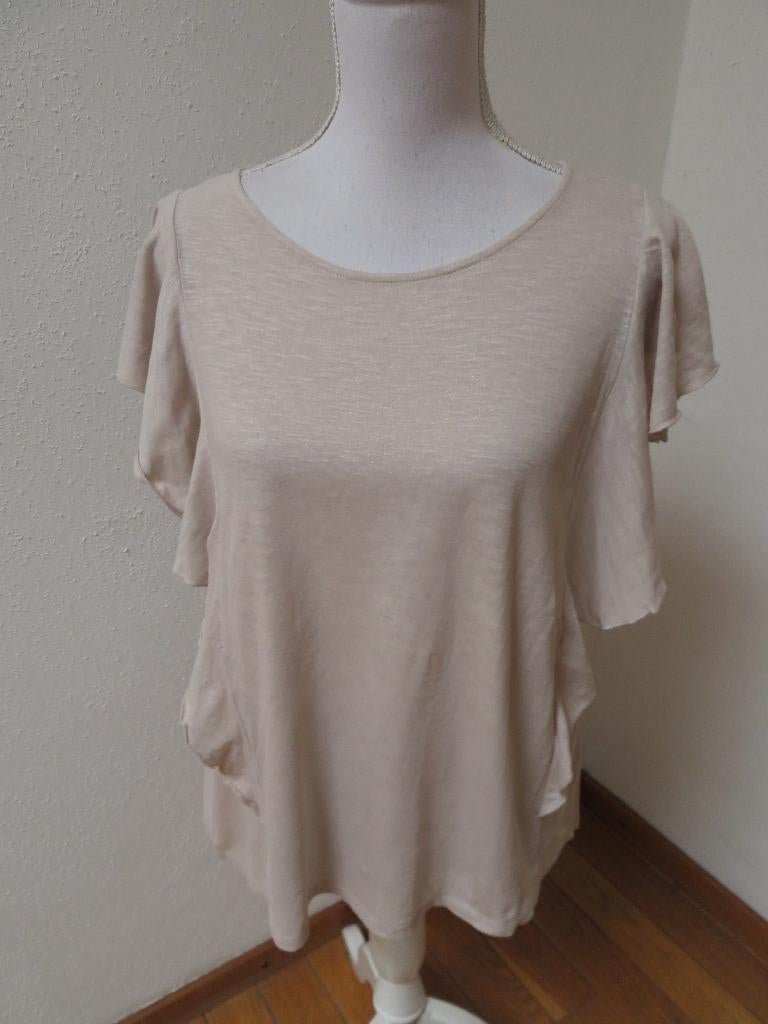 Z90 ESPRIT shirt beige maat M 38/40, Maat 38/40 (M), Beige, Ophalen of Verzenden, Zo goed als nieuw