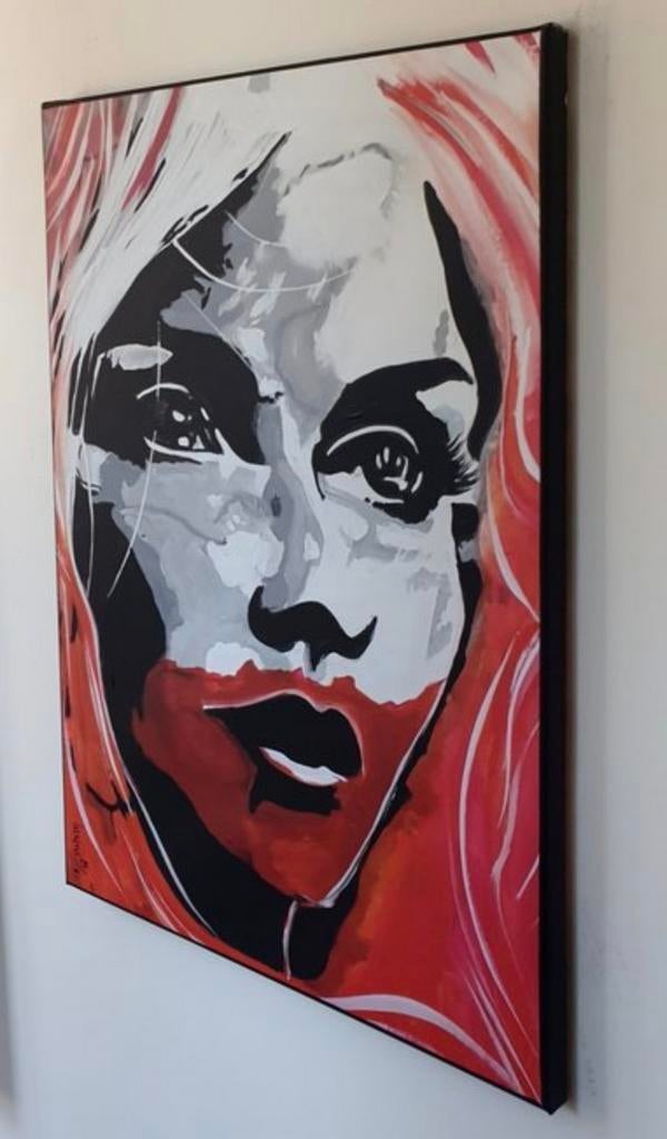 Liesens – Girl in Red – Handgesigneerde canvas print, Ophalen of Verzenden