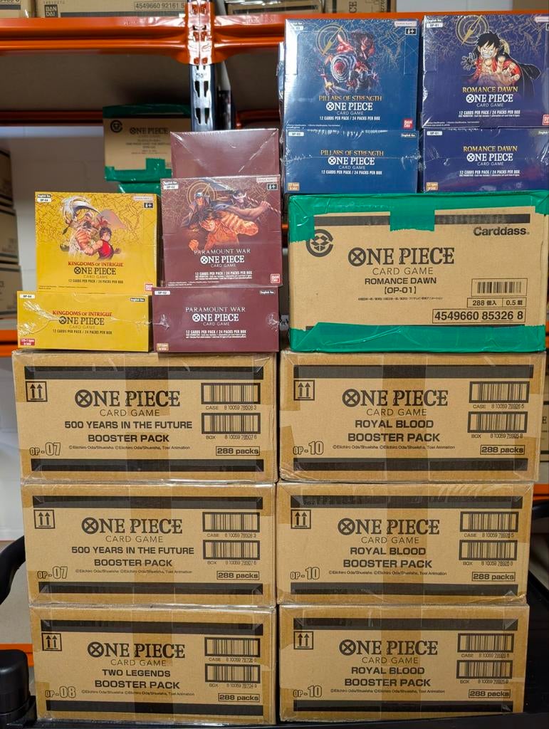 One Piece Booster Boxen Cases OP07 OP01 OP02 OP03 OP10 OP08