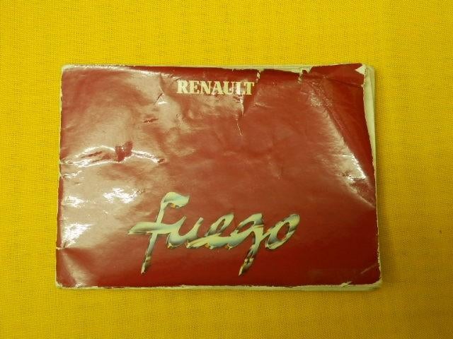 Instructieboek Renault Fuego , Ophalen of Verzenden