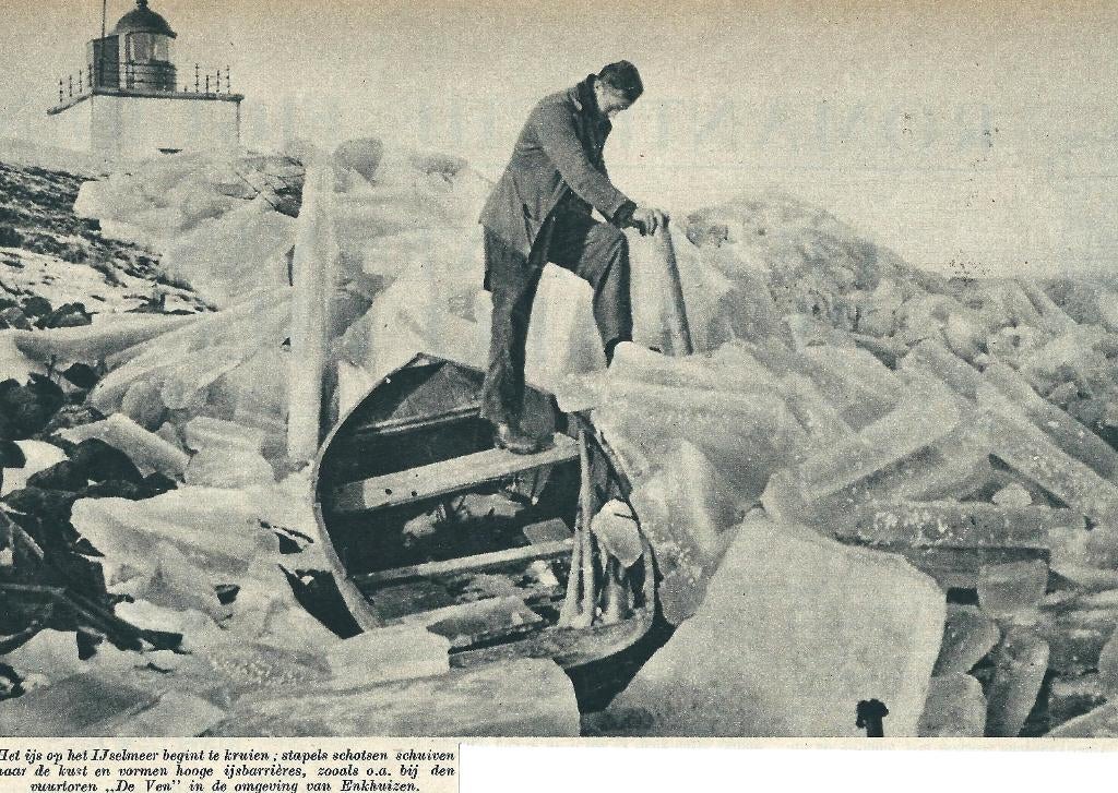 Vervoer-Beroepen-Foto- J-864 Krui ijs -Voortoren Enkhuizen, Verzenden, 1980 tot heden, Foto, Nieuw