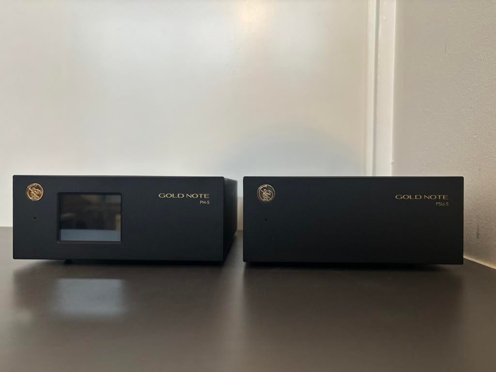 Gold Note PH-5 en PSU-5 phono amp met voeding, Ophalen, Zo goed als nieuw