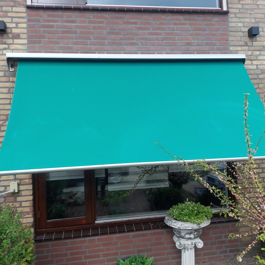 Zonneluifel 3 mtr breed in goede en nette staat gedemonteerd, Ophalen, Gebruikt, 150 tot 300 cm, 250 cm tot 450 cm