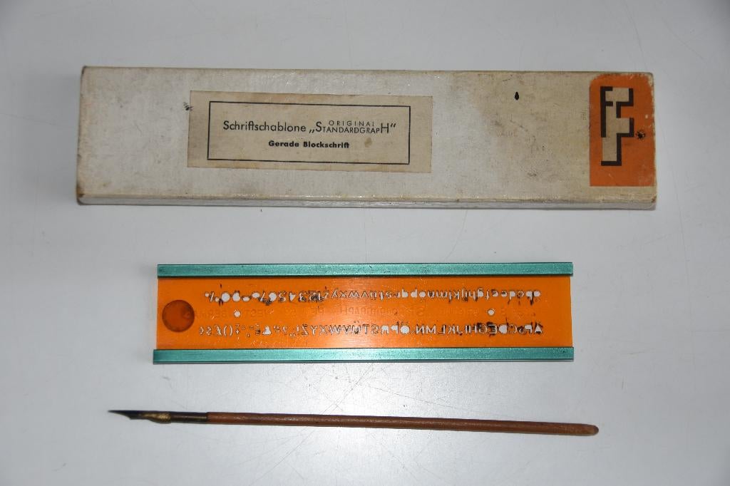 Schriftschablone Standardgraph sjabloon letters tekenen, Verzenden