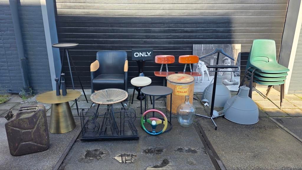 1 partij industrieel/vintage items ALLES OP DE FOTO €30,-!!!, Ophalen, Huis en Inrichting