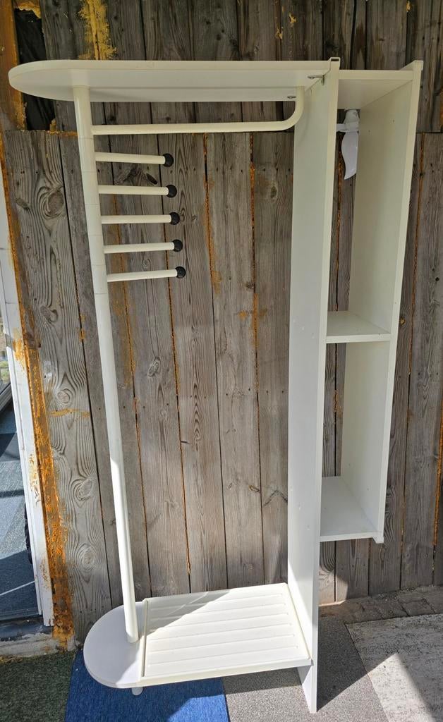 Witte kapstok met planken, Huis en Inrichting, Ophalen of Verzenden