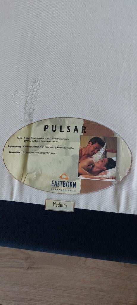 2 x boxspring 80  200 d.blauw, Huis en Inrichting, Slaapkamer | Boxsprings, Eenpersoons, Ophalen of Verzenden, Zo goed als nieuw