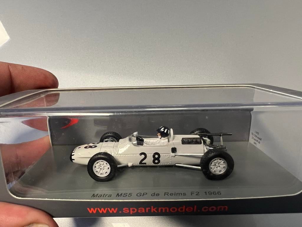 Sparkmodel Matra MS5 GP de Reims F2 1966 - Graham Hill, Ophalen of Verzenden, Nieuw, Formule 1