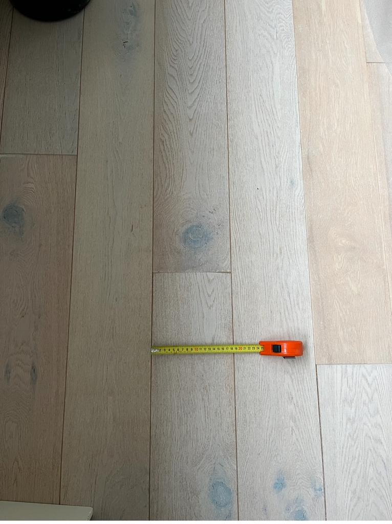 Eiken klikparket van cando 6,4 m2, Gebruikt, 5 tot 10 m², 10 tot 30 cm, Hout