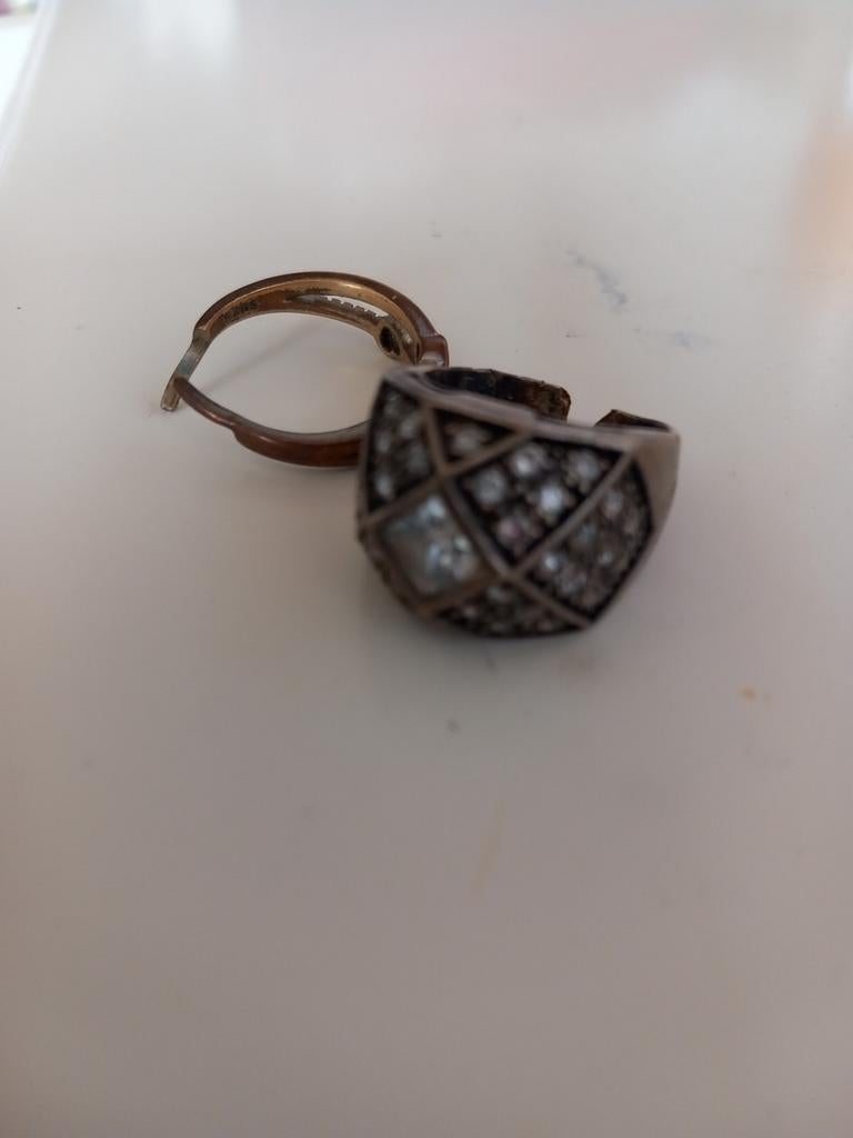 Sloop zilver 2 ringen, Sieraden, Tassen en Uiterlijk, Ophalen of Verzenden, Zilver, Overige merken