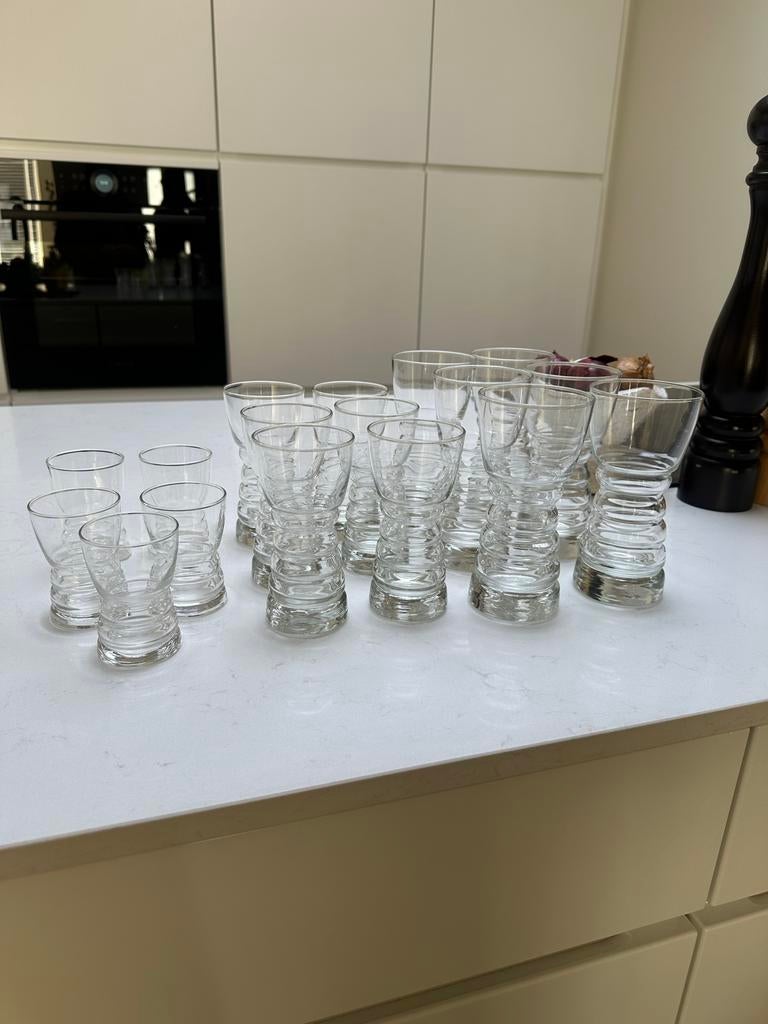 Set Barista Hotelware glazen, Glas of Glazen, Gebruikt, Ophalen of Verzenden, Glas