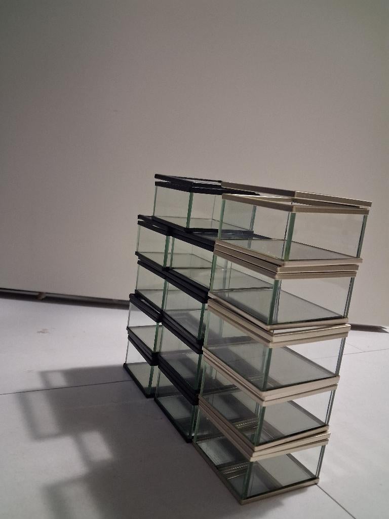 Luxe Glazen kist sieraden/opberg, Huis en Inrichting, Woonaccessoires | Kisten, Minder dan 50 cm, Nieuw, Minder dan 50 cm, Ophalen of Verzenden