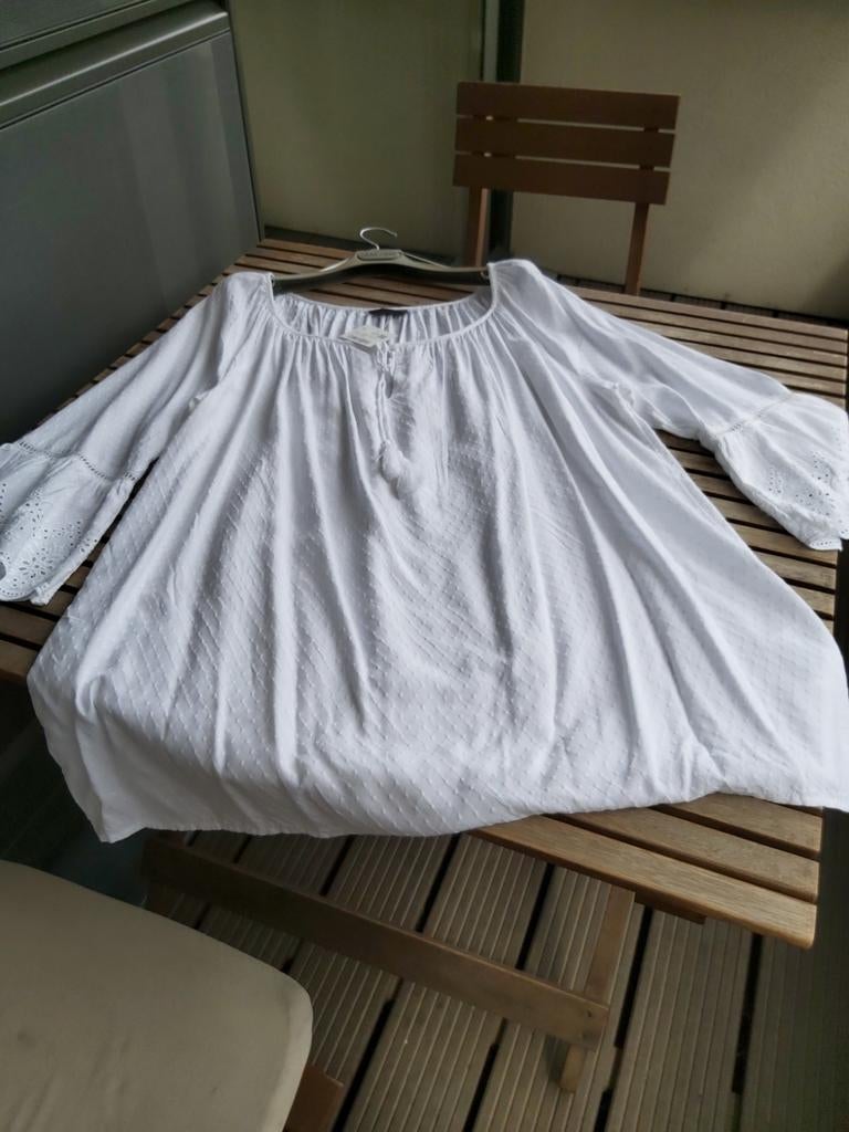 Mooi blouse tuniek maat 48/50 nieuw, Kleding | Dames, Blouses en Tunieken, Ophalen, Nieuw, Maat 46/48 (XL) of groter, Wit