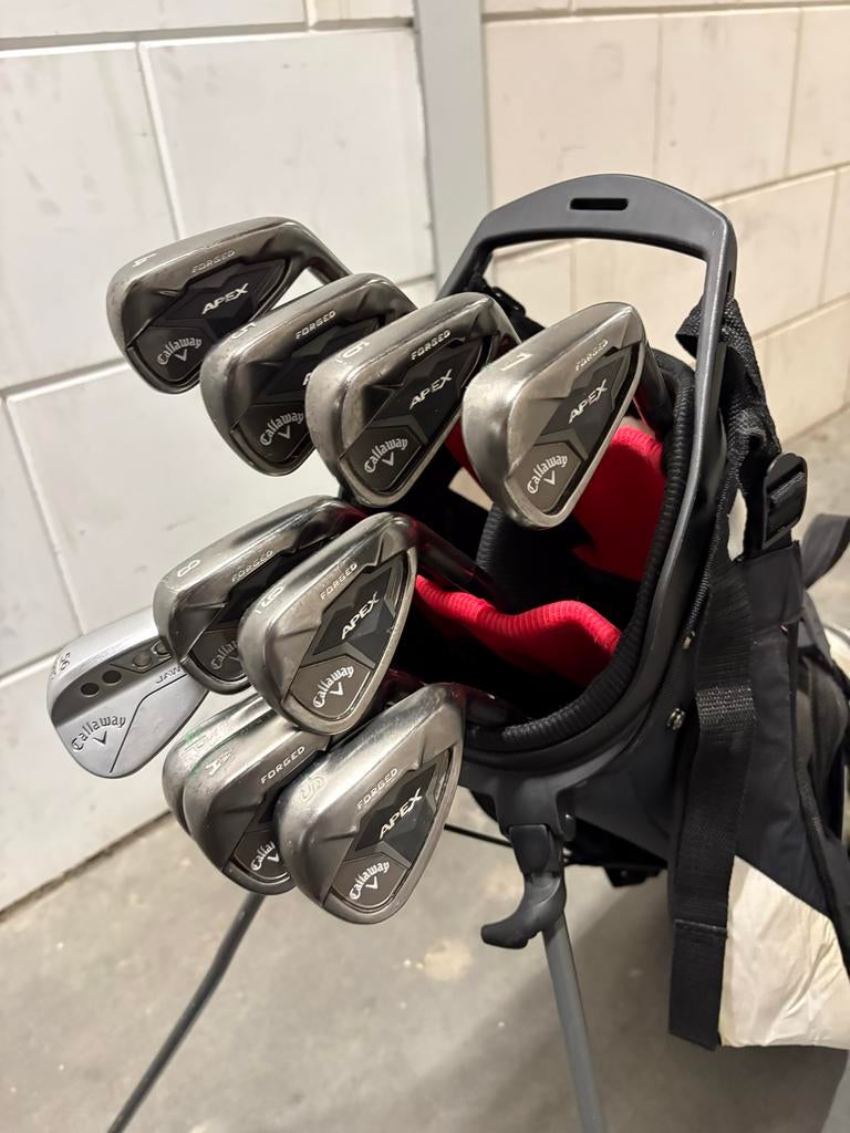 Callaway CF19 Apex IJzers + Jaws 56 Wedge, Ophalen of Verzenden, Gebruikt, Set, Callaway