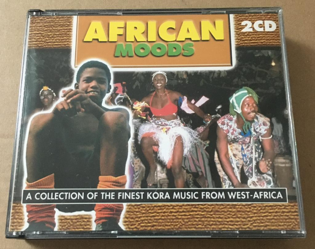 Dubbel CD AFRICAN MOODS - Kora Music West-Africa, Ophalen of Verzenden, Zo goed als nieuw, Wereldmuziek, Boxset