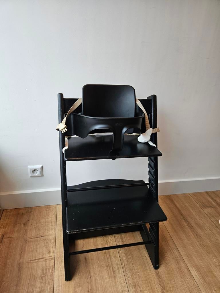 Zwarte stokke stoel nieuw model, Ophalen, Meegroeistoel