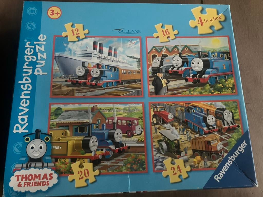 Thomas de trein puzzels - compleet, Ophalen of Verzenden, 10 tot 50 stukjes, Gebruikt