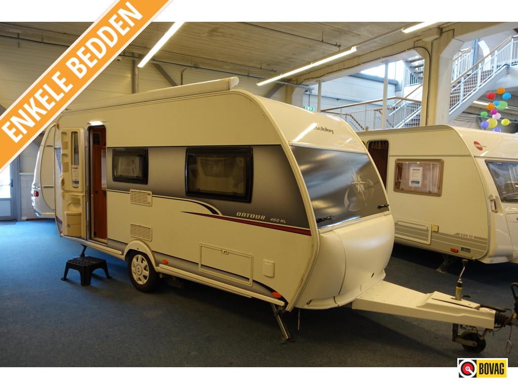 Hobby On Tour 460 HL; cassetteluifel, Caravans en Kamperen, Standaardzit, Hobby, Bedrijf, Schokbreker