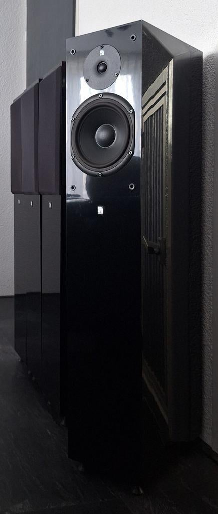 Audio Pro Black Diamond vloerstaande luidspreker per paar, Audio, Tv en Foto, Zo goed als nieuw, 120 watt of meer, Front, Rear of Stereo speakers