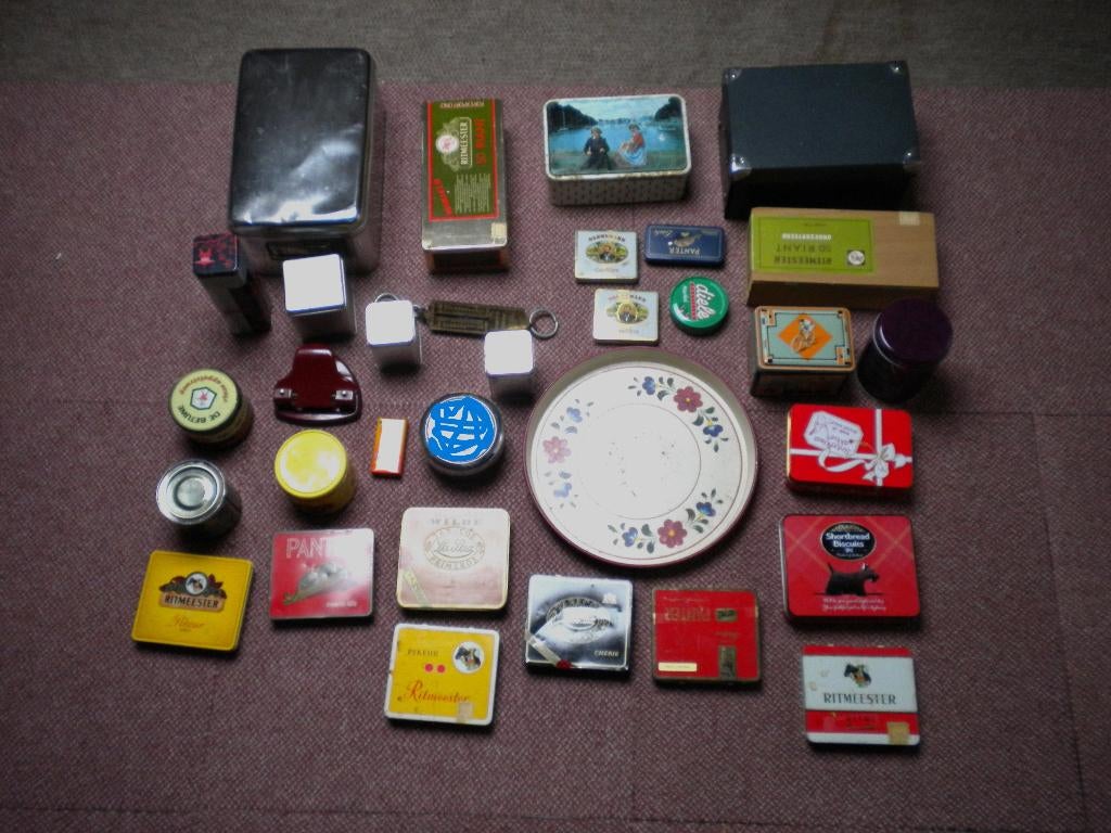 Verzameling blikken doosjes en trommels, Ophalen of Verzenden, Gebruikt, Overige, Overige merken