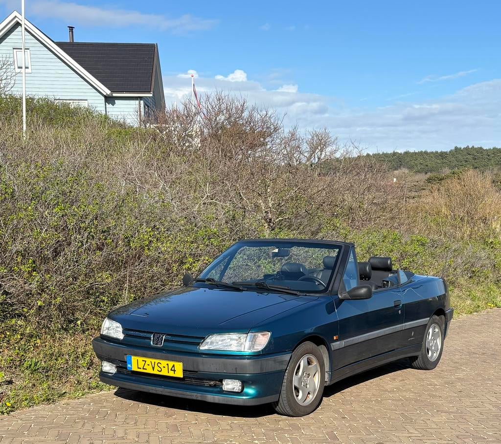 Peugeot 306 1.8 Cabriolet Pininfarina AUT 1995 Groen N.A.P, 40 €/maand, Zwart, 4 cilinders, Cabriolet