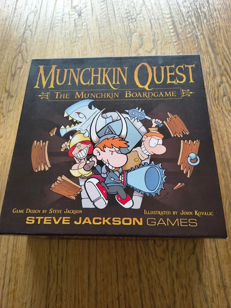 Munchkin Quest - Het bordspel met Engelse handleiding, Drie of vier spelers, Ophalen of Verzenden, Gebruikt, Steve Jackson Games
