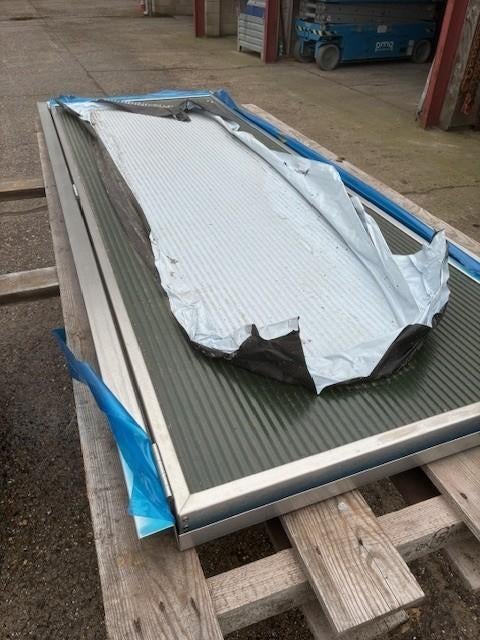 inox deur met kozijn, Ophalen, 80 tot 100 cm, 215 cm of meer, Nieuw