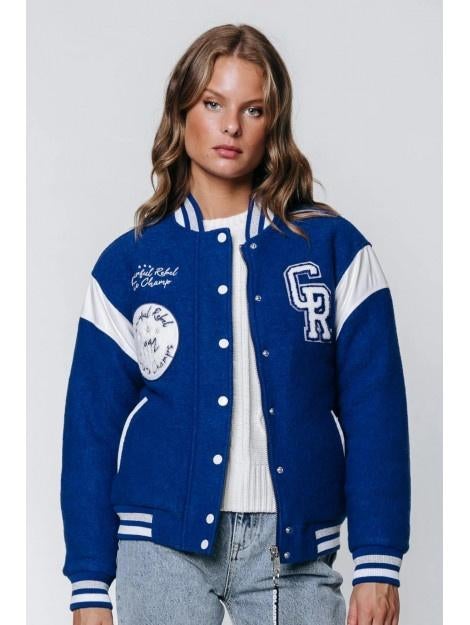 Colourful Rebel wol mix Bomber jacket (tussen) jas blauw XXS, Kleding | Dames, Jassen | Zomer, Colourful Rebel, Nieuw, Maat 34 (XS) of kleiner