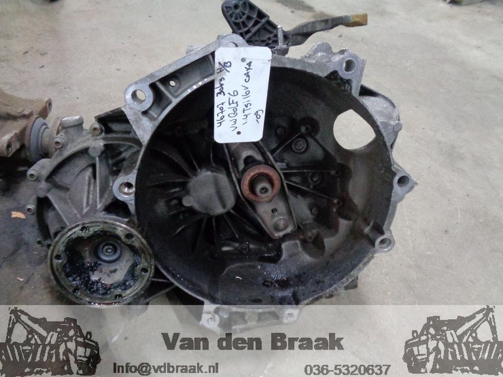 Volkswagen Golf 1.4 TSi 2008-2012 Versnellingsbak, Gebruikt, -, Volkswagen, Herkomst onderdeel bekend