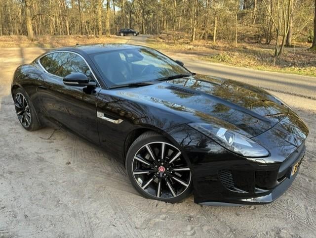 Jaguar F-type 3.0 V6 SC Active Exhaust Coupe 2015 Zwart, Auto's, Jaguar, Automaat, Achterwielaandrijving, F-type, Zwart