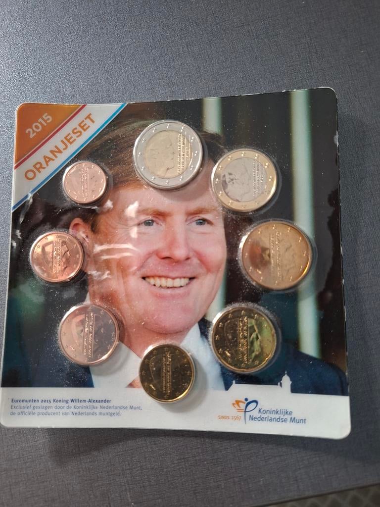 Oranjeset Euromunten 2015 Koning Willem-Alexander, Ophalen of Verzenden